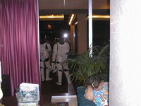 082 - Costumers outside Holiday Inn